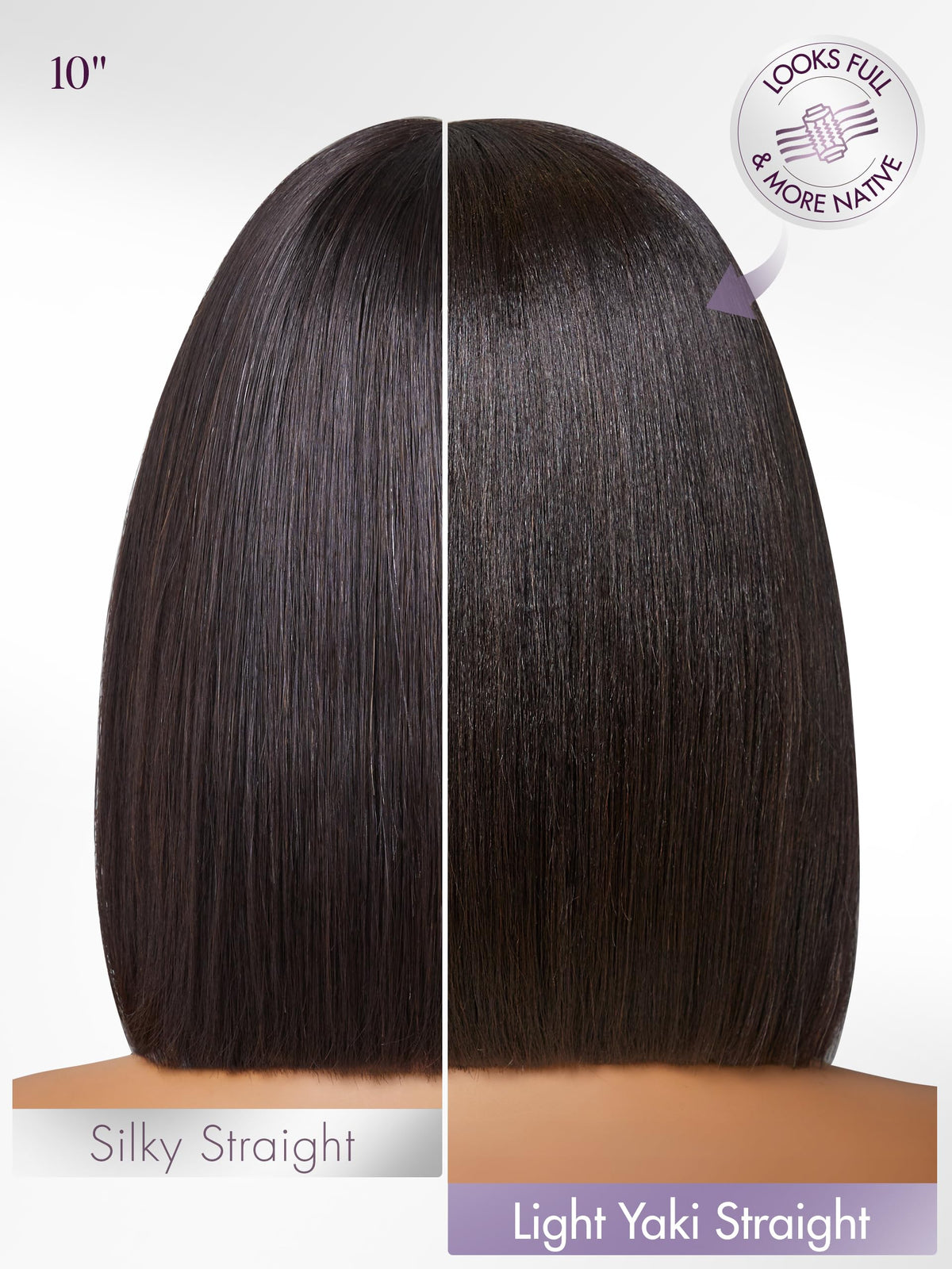 LUVME HAIR blunt-cut bob on-model demonstrates chic, modern styling.