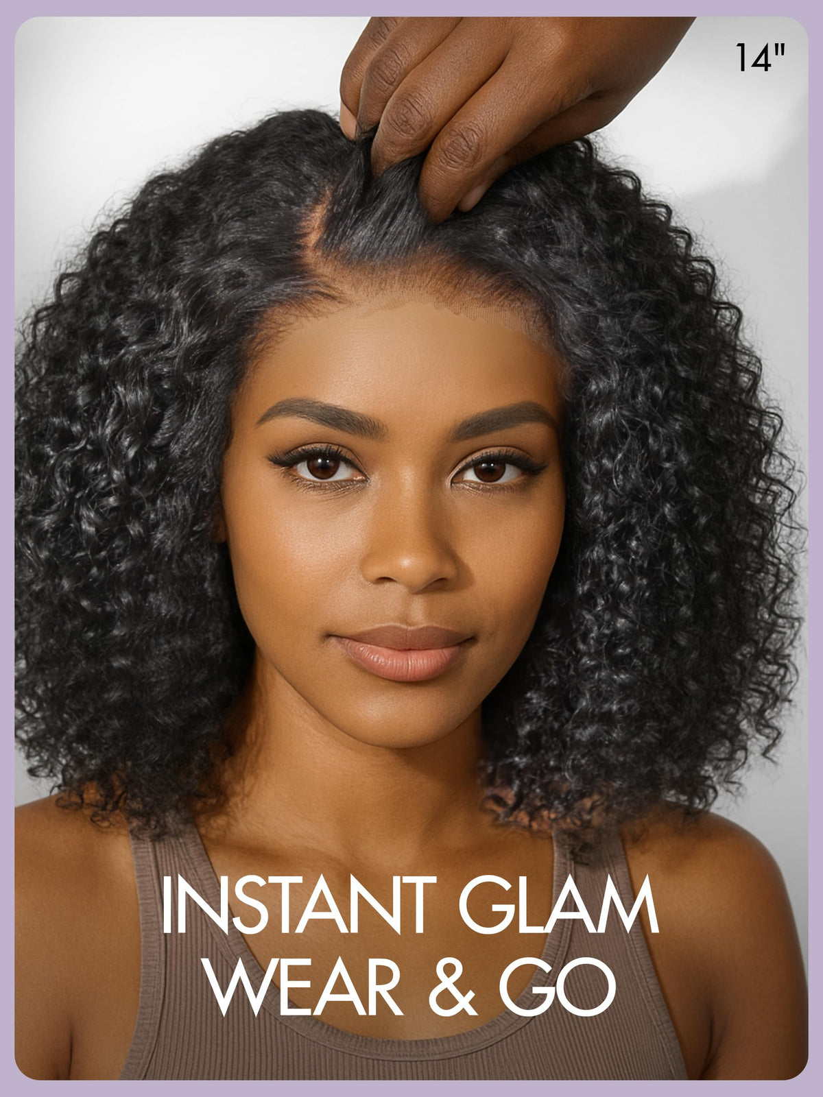 LUVME HAIR 5x5 closure with flexible parting options for styling.