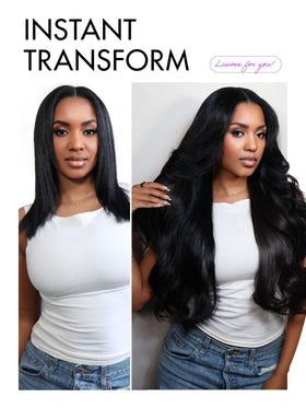 LUVME HAIR 5x5 lace closure cap offers comfortable, versatile parting options.