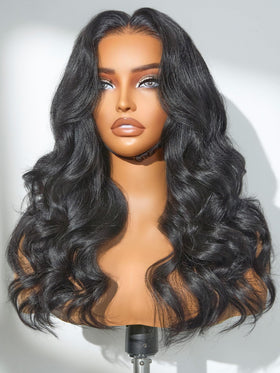 LUVME HAIR All-Day Comfort wig close-up shows natural hairline for seamless parting.