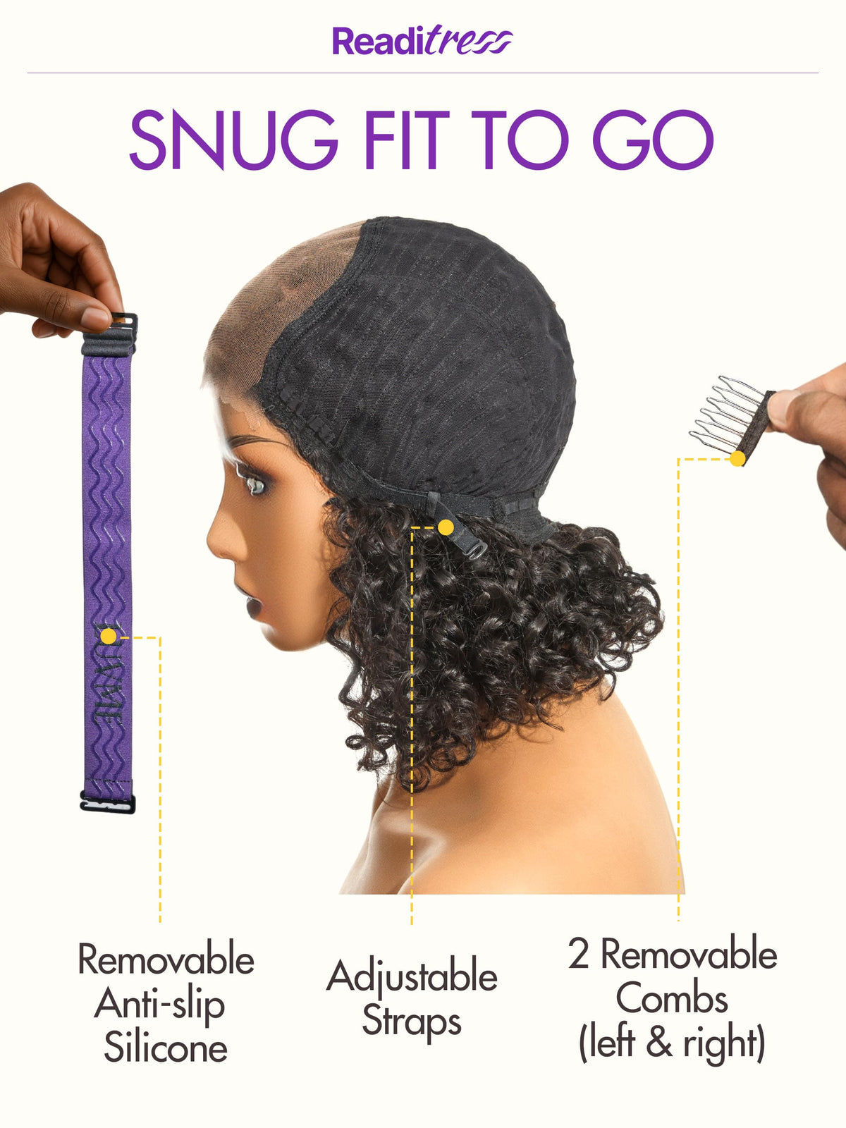LUVME HAIR bleached knots for an undetectable scalp-like finish.