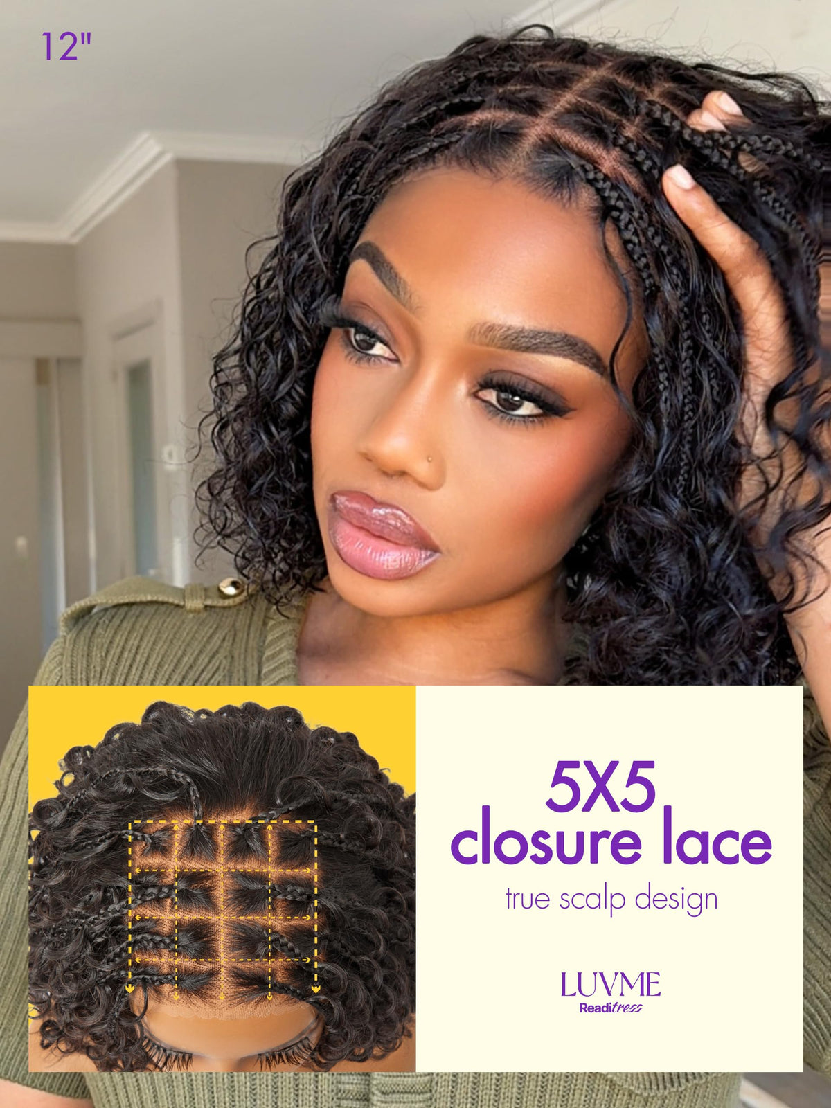 LUVME HAIR boho braided style for chic, versatile outfits.