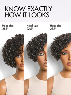 LUVME HAIR cap construction with adjustable straps for customization