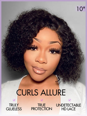 LUVME HAIR glueless wig cap close-up demonstrates quick, secure fitting