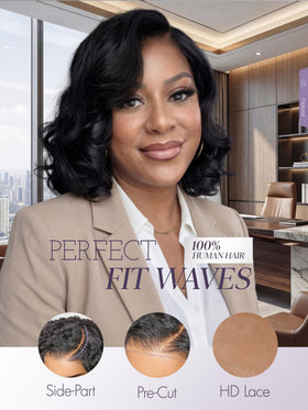LUVME HAIR glueless cap close-up showing secure fit and comfort