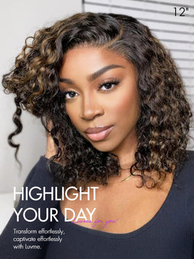 LUVME HAIR glueless HD lace close-up showing natural hairline blending.