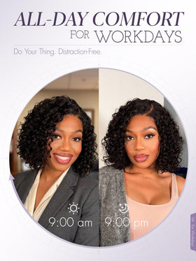 LUVME HAIR Glueless design is easy to put on and remove daily.