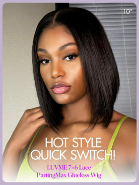 LUVME HAIR HD lace front pre-cut features seamless hairline for natural styling.