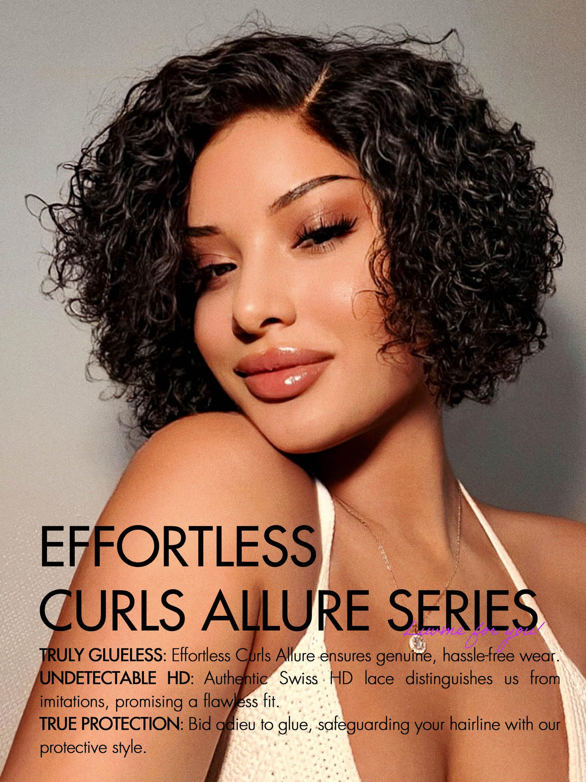 LUVME HAIR HD lace wig blending seamlessly with skin for undetectable hairline