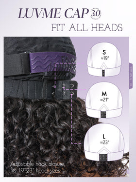 LUVME HAIR Heat-stylable hair can be curled or straightened.