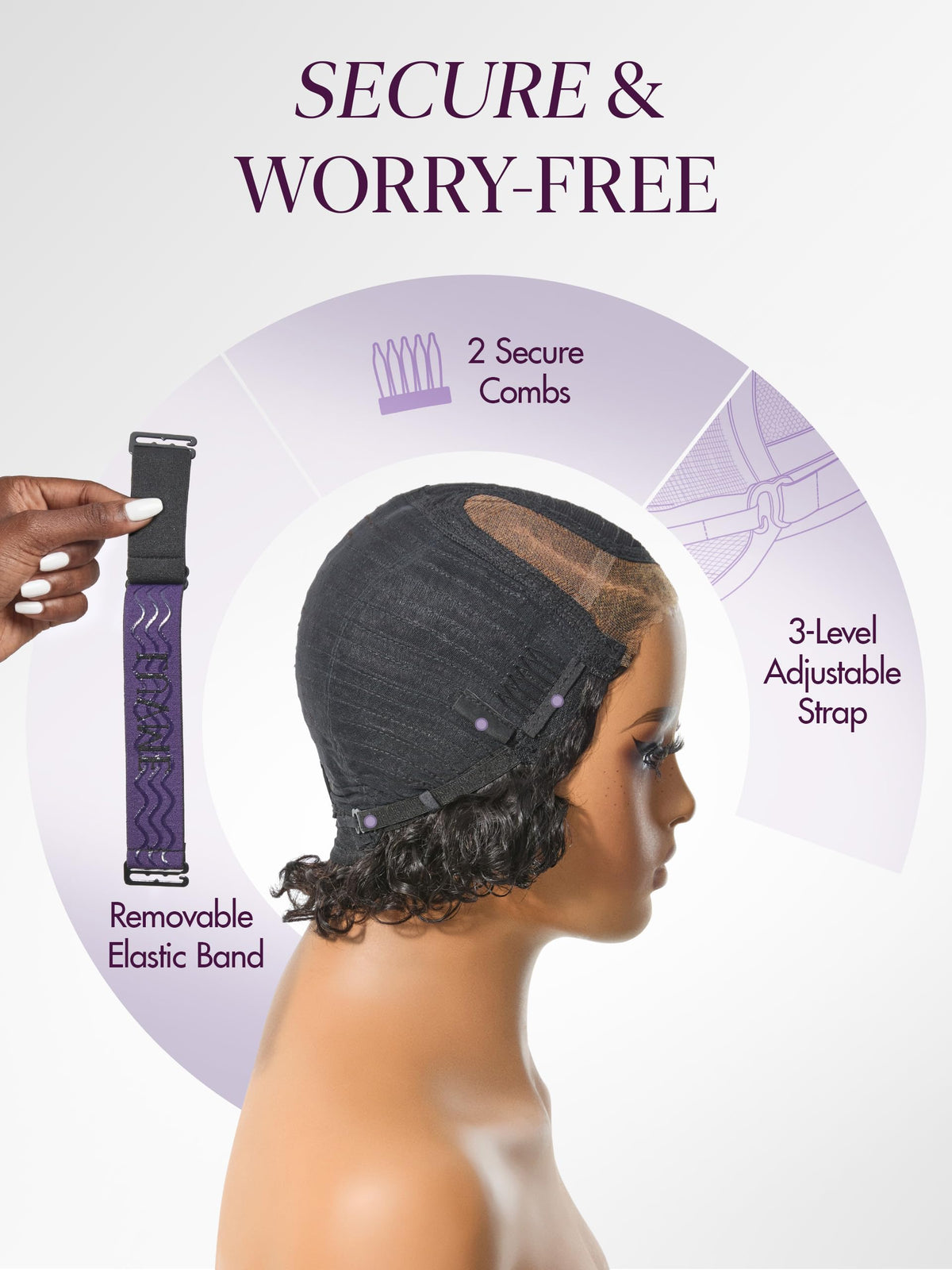LUVME HAIR lightweight cap for comfort and secure fit
