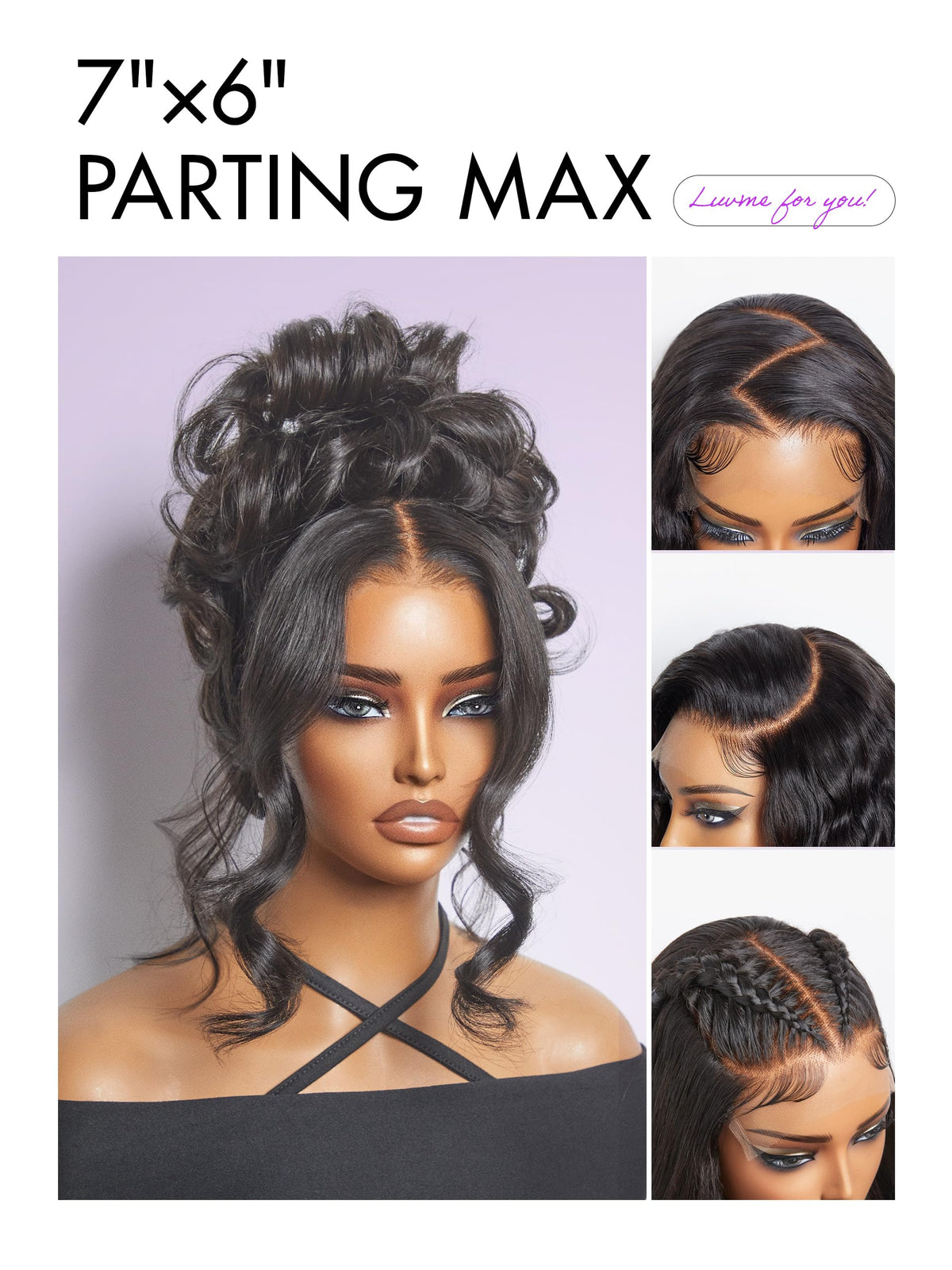 LUVME HAIR loose body wave texture with natural bounce