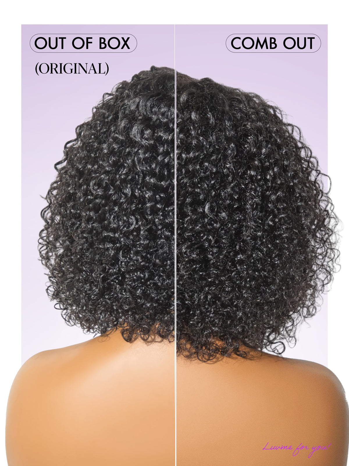 LUVME HAIR realistic lace front look with natural hairline.