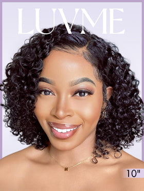 LUVME HAIR pre-cut lace-closure close-up illustrates easy setup