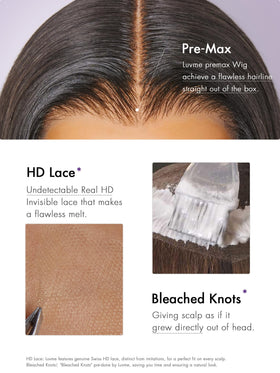 LUVME HAIR Pre-cut lace for quick, natural installation