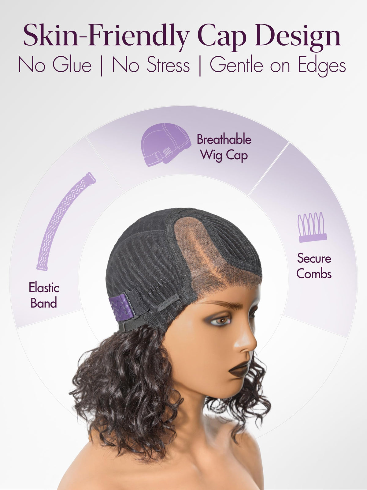 LUVME HAIR pre-cut plucked design saves styling time