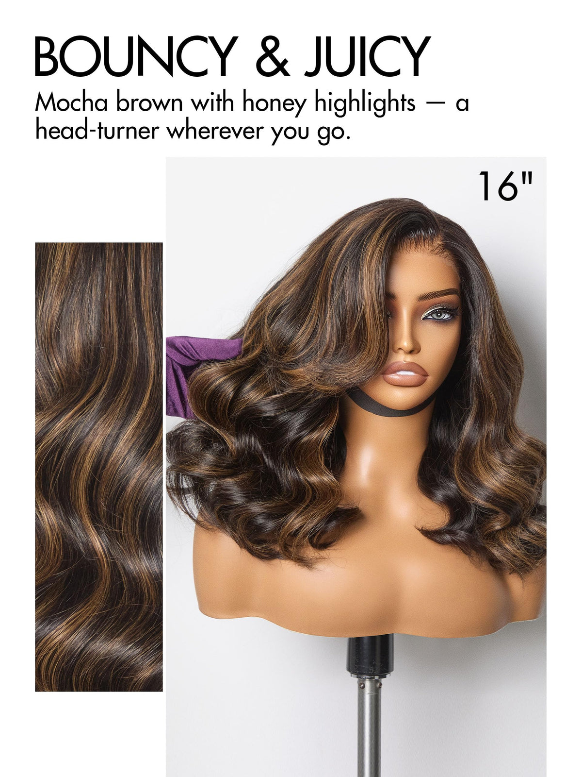 LUVME HAIR pre-cut plucked HD lace for natural part