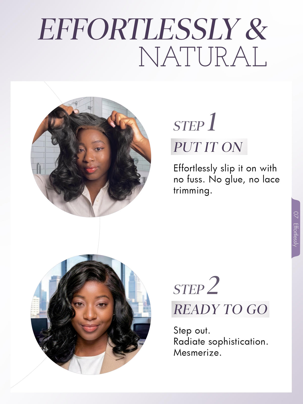 LUVME HAIR protective styling that blends with your natural look.