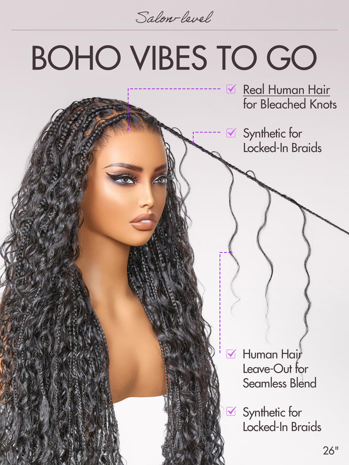 LUVME HAIR Readitress pre cut lace hairline for quick wear