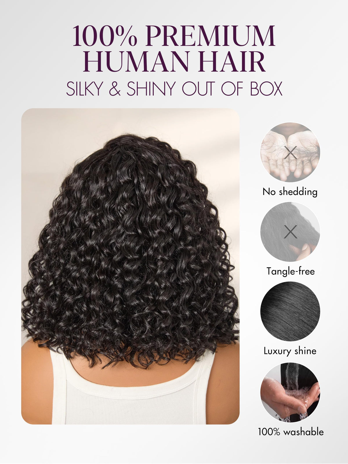 LUVME HAIR ready-to-wear wig enables fast style changes