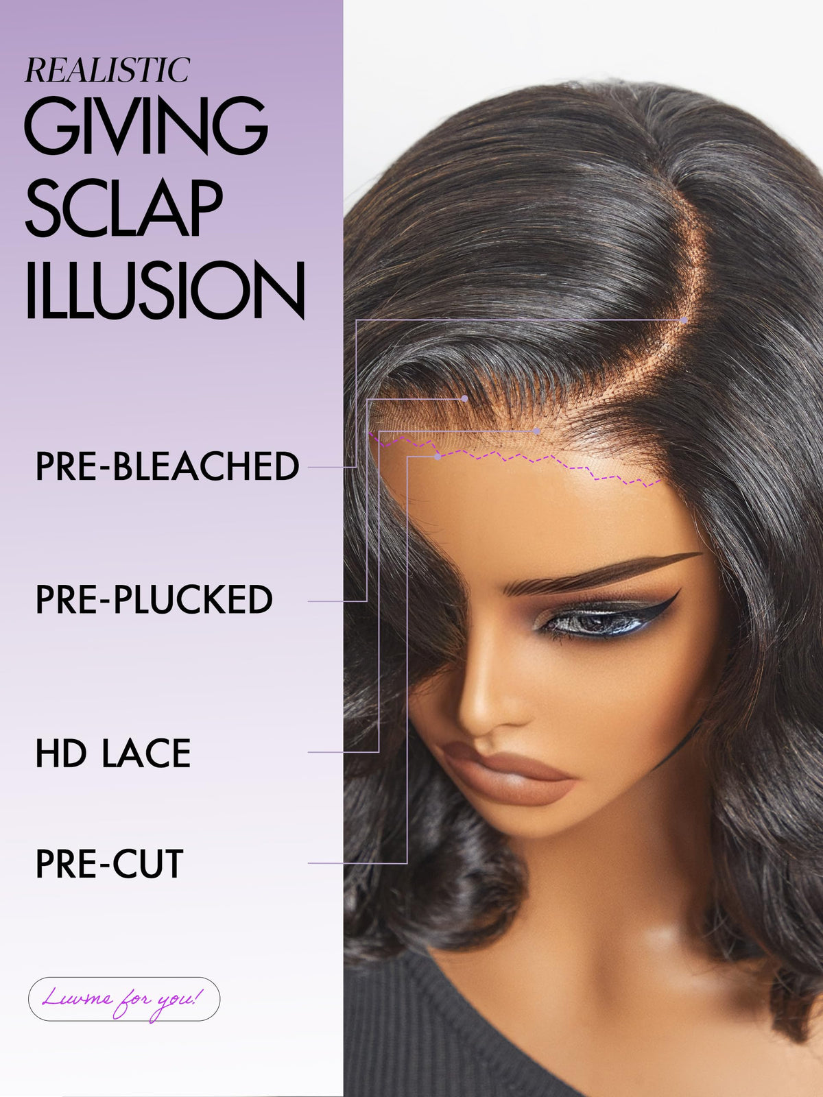 LUVME HAIR ready-to-wear out of the box for busy mornings