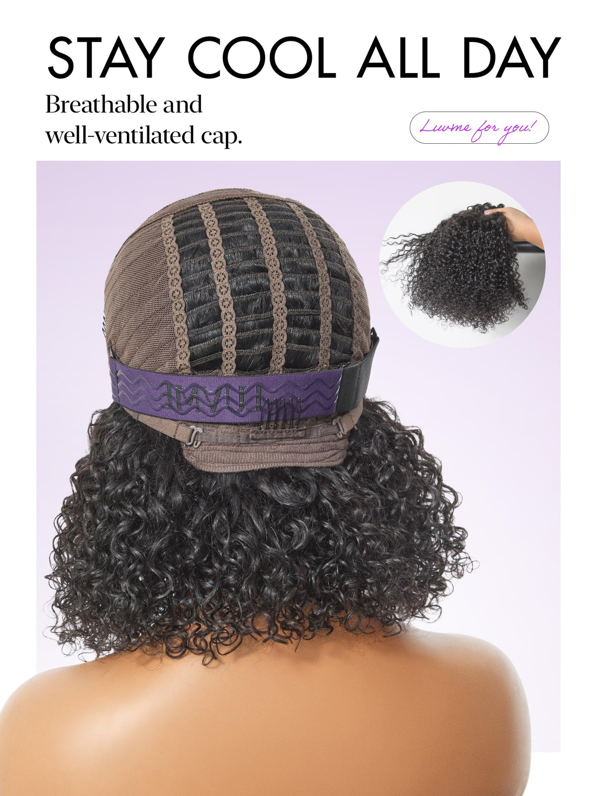 LUVME HAIR soft dense texture for comfortable daily wear.