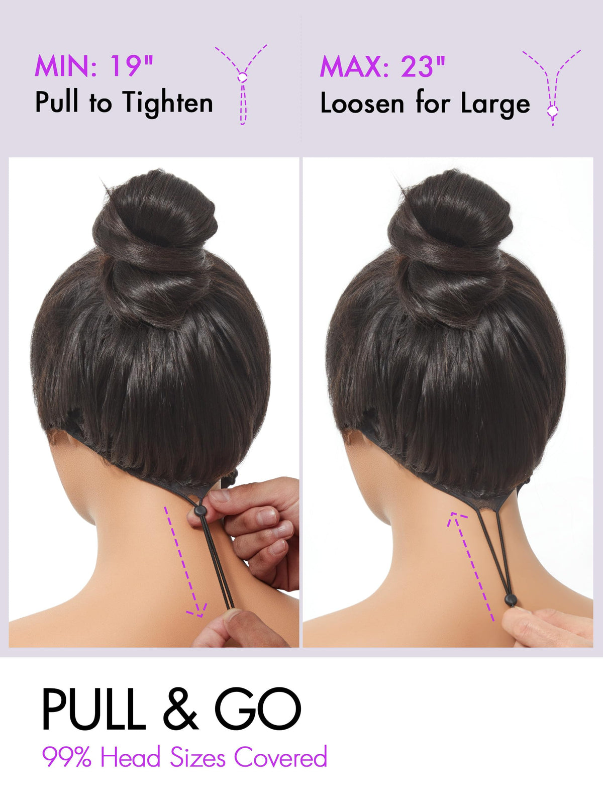 LUVME HAIR Virgin human hair silky straight texture detail for smooth movement