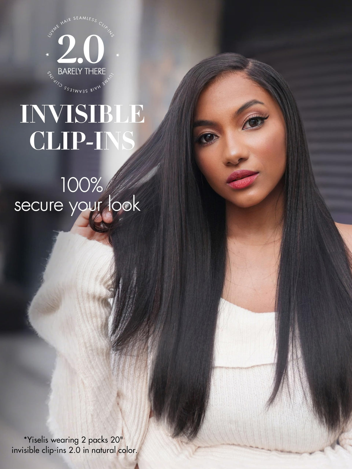 Close-up of seamless PU weft for a flat, discreet wear.