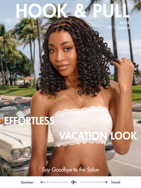 LUVME pre-separated strands enable quick, effortless crochet installation.