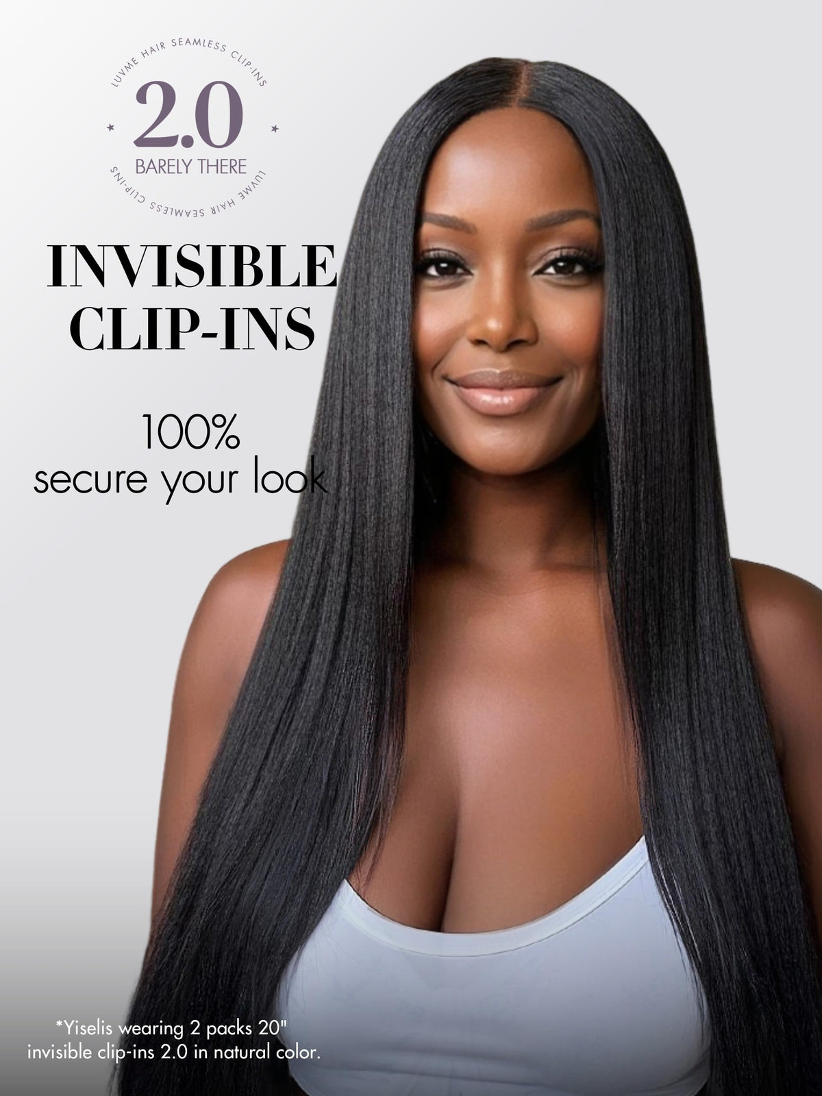 LUVME Remy hair close-up shows natural shine and tangle resistance.