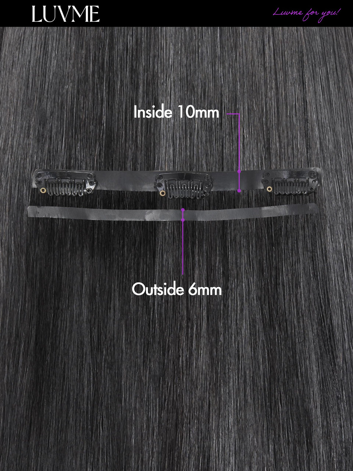 LUVME 20-inch length adds dramatic length and movement.