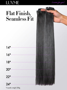 LUVME Silky Straight care-storage guide for detangling.