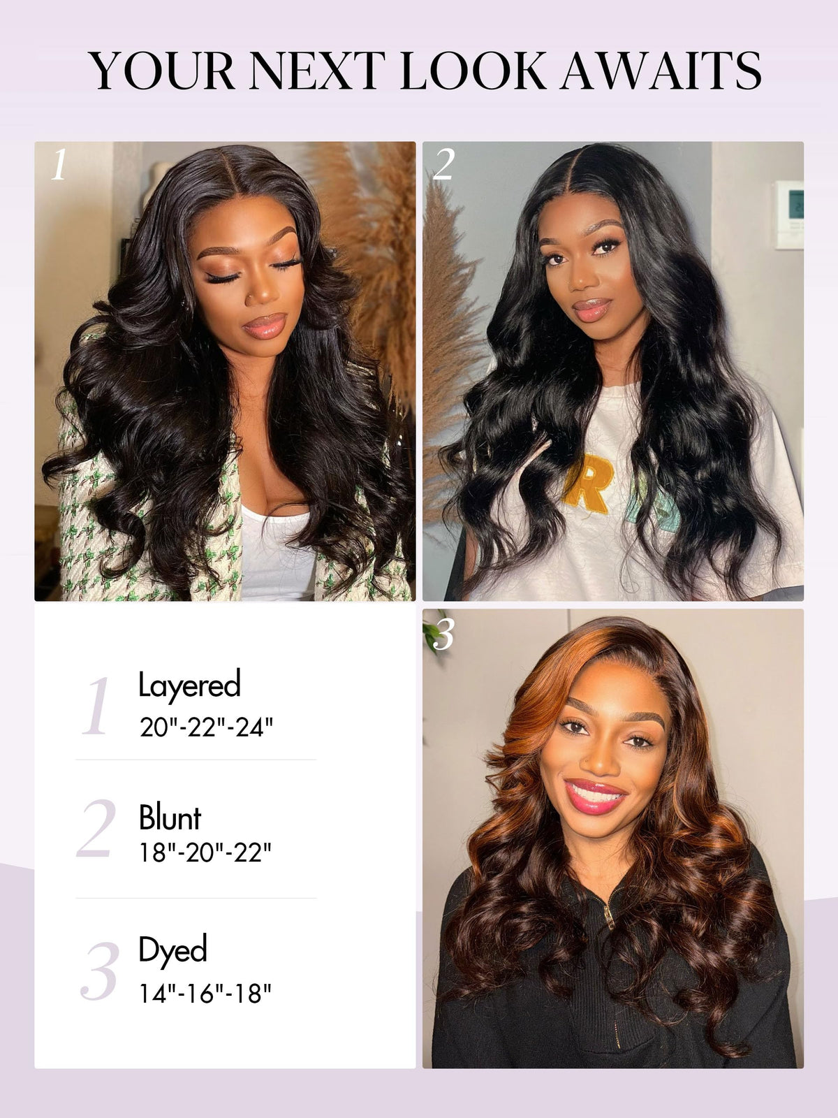 LUVME soft, natural-looking results after proper styling and maintenance.