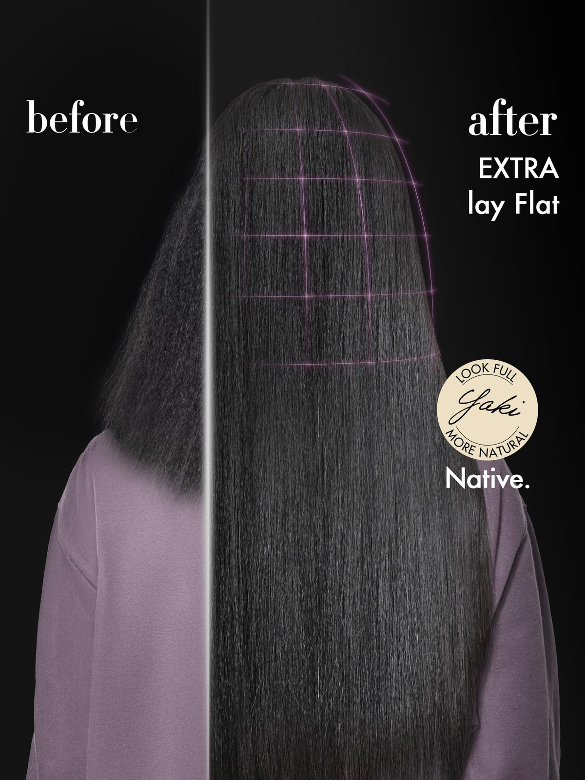 LUVME thin PU wefts provide subtle scalp blend