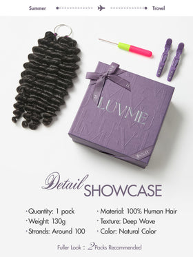 LUVME versatile styling options let you curl, straighten, or define waves.