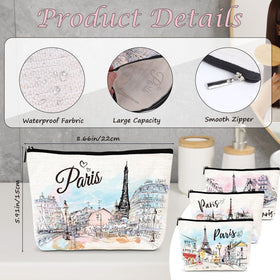 Luvsweets Paris watercolor cosmetic bags showcase elegant designs for weekend trips.