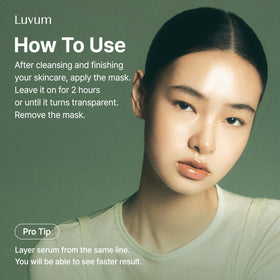 LUVUM Afterglow Yuja Gel Mask five-pack offers versatile skincare for routines.
