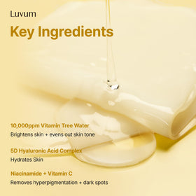 LUVUM Afterglow Yuja Gel Mask hydrogel becomes translucent as essence absorbs.
