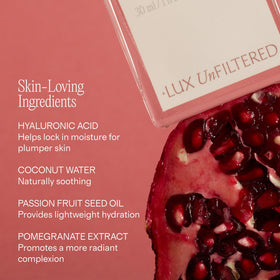 Lux Unfiltered N°12 fragrance-free tanning drops for sensitive skin.