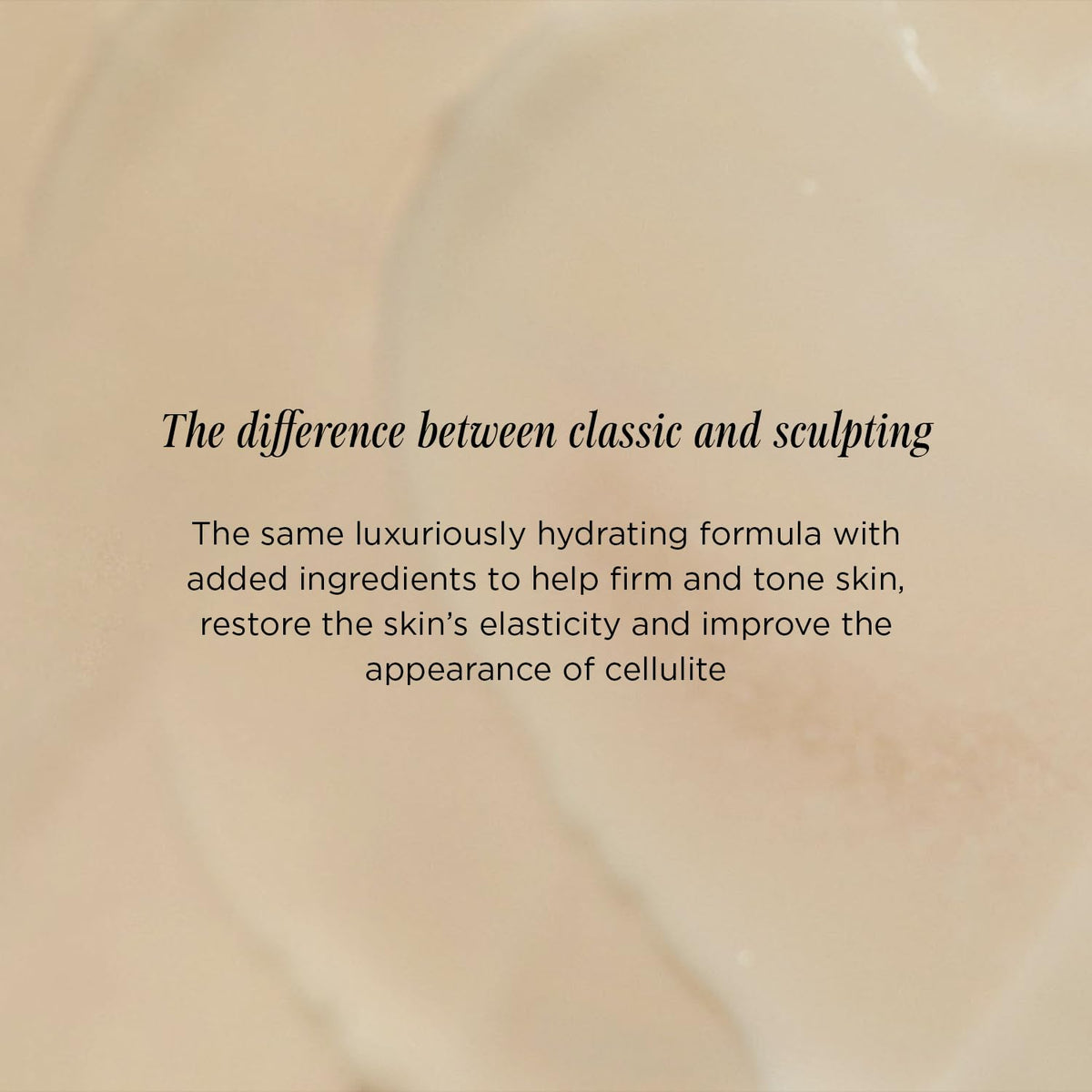 Lux Unfiltered N°14 Sculpting hand-application showing massage into skin for tone and hydration.