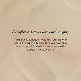 Lux Unfiltered N°14 Sculpting hand-application showing massage into skin for tone and hydration.