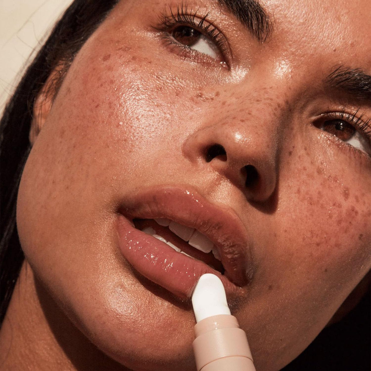Lux Unfiltered N°15 lip serum close-up showing hydrating texture