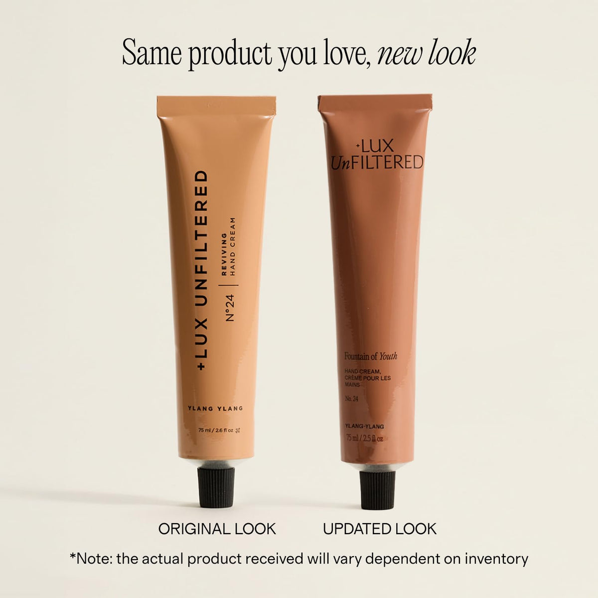Lux Unfiltered N°24 texture closeup highlights lightweight, fast-absorbing formula.