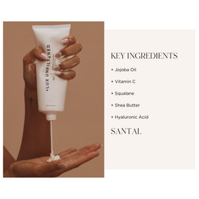 Lux Unfiltered Tall Pour N°14 application demonstrates quick, non-greasy absorption.