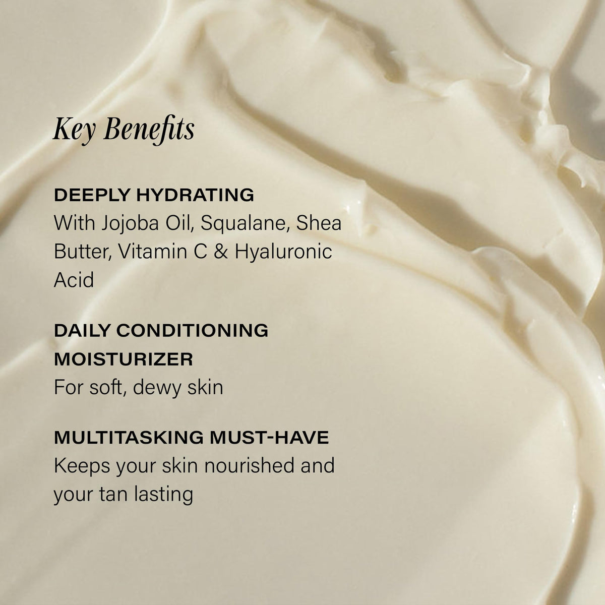 Lux Unfiltered Tall Pour N°14 cream texture demonstrates quick absorption