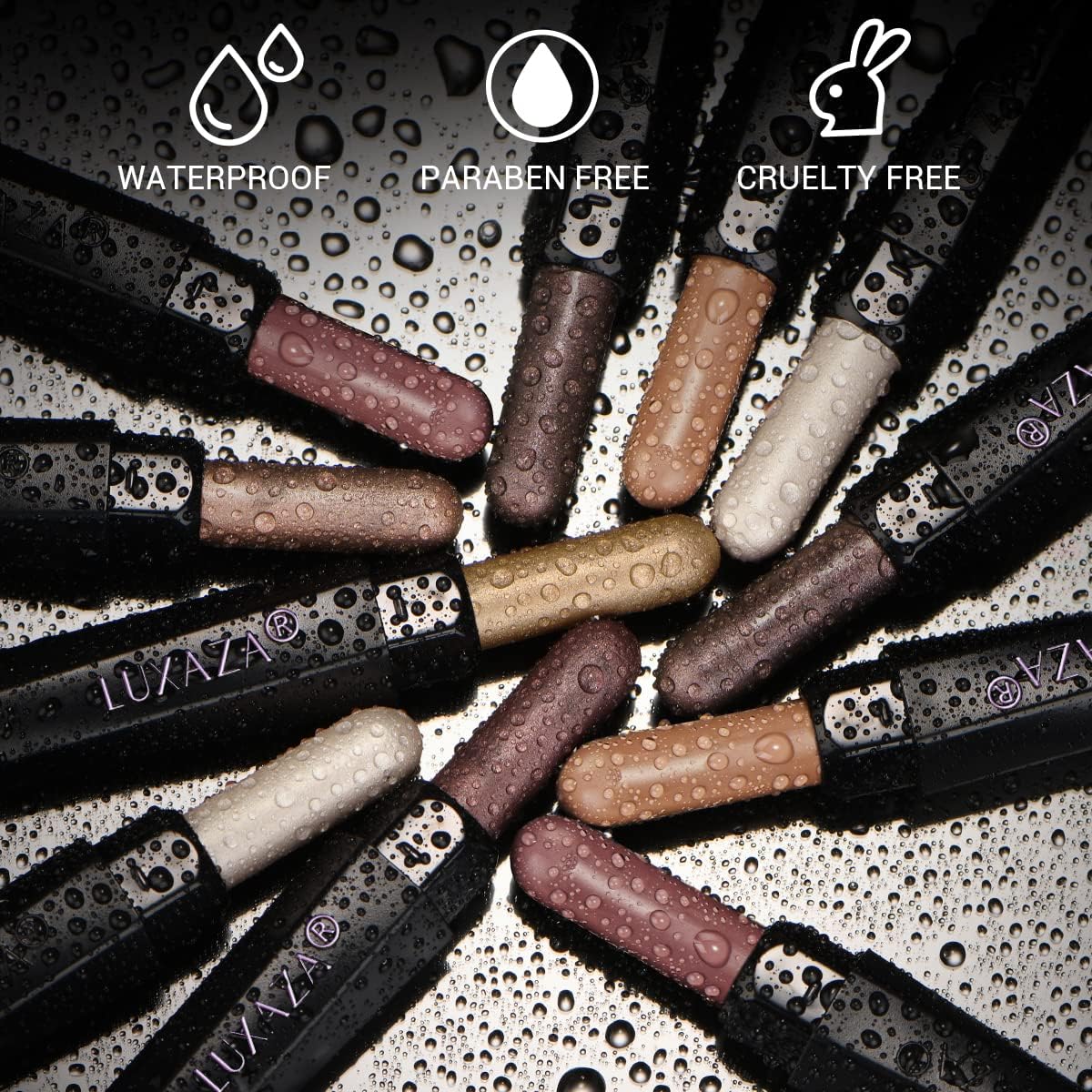 Luxaza blending brush built-in supports seamless single-shade finish.