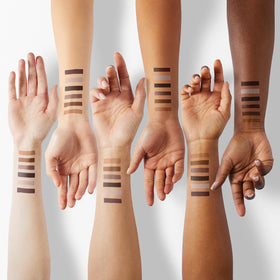 Luxaza hexagonal tube grip reduces slipping during precise eye makeup.