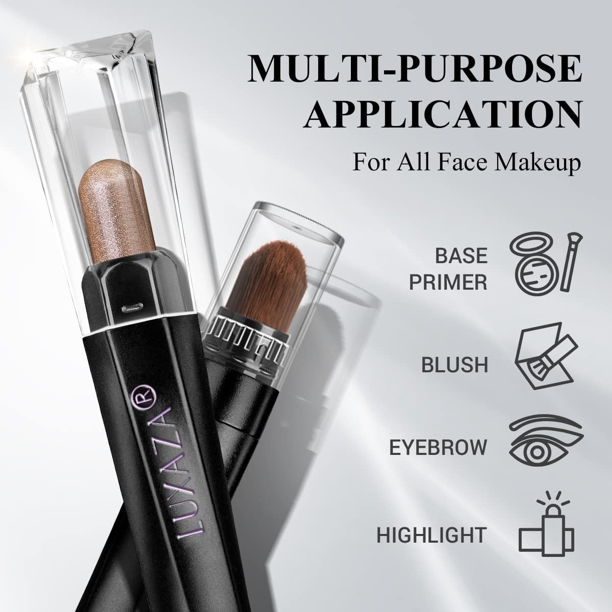 LUXAZA Eyeshadow Stick is long-wearing and Waterproof for all-day color.
