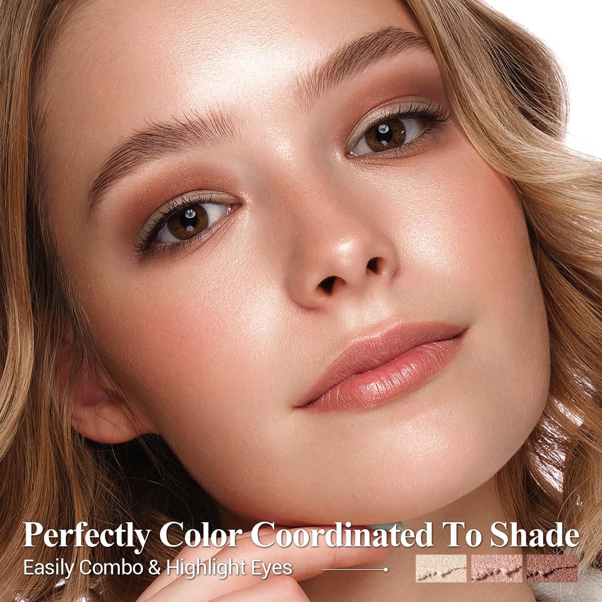LUXAZA PRO Shimmer Eyeshadow Stick high-pigment colors for vivid, long-lasting color.