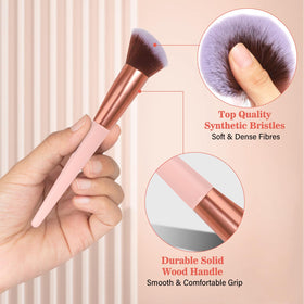 LUXBRU contour and blush brush for precise sculpting.